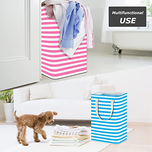 Twoyu 4 Pack Large 75L Laundry Basket ，Waterproof,Collapsible Laundry Hamper with Extended Handles ，Laundry Baskets Organization for Clothes in the Family Dorm (4 Colour)