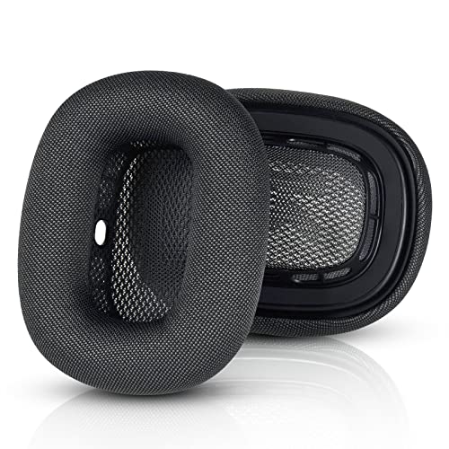 AirPods Max Ear Cushions, Comfortable & Easy to Install AirPods Max Accessories Replacement Earpads Earcups Compatible with Apple AirPods Max headphones, a Knit-Mesh Canopy and Memory Foam(Space Gray)