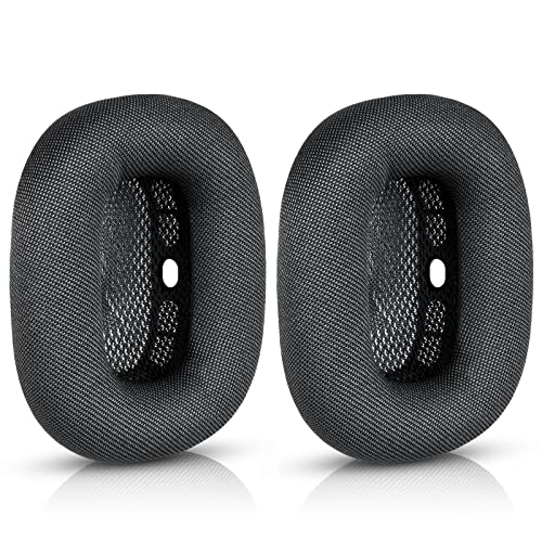 AirPods Max Ear Cushions, Comfortable & Easy to Install AirPods Max Accessories Replacement Earpads Earcups Compatible with Apple AirPods Max headphones, a Knit-Mesh Canopy and Memory Foam(Space Gray)