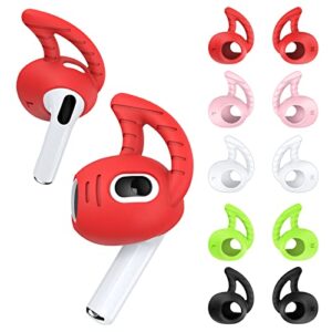 ear hooks for airpod 3, ear grip covers silicone accessories for apple airpods 3rd generation anti-slip ear hook holders earbud tips earhooks (5 pack)