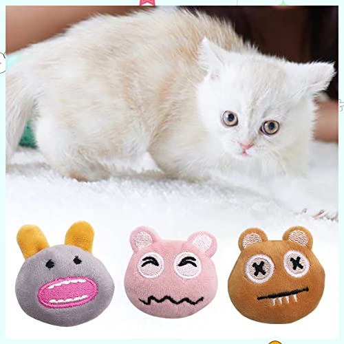 Pai Sence 6pcs/Pack Catnip Toys Soft Plush Cat Toys Cute Kitten Toys Interactive Cat Toys with Catnip for Indoor Cats Kitten Kitty