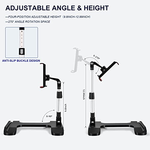 SUGERLEE Cell Phone Stand, Angle Height Adjustable Phone Holder for Daily use, Desktop Cell Phone Stand Holder Compatible with All Mobile Phone、Tablets、ipad
