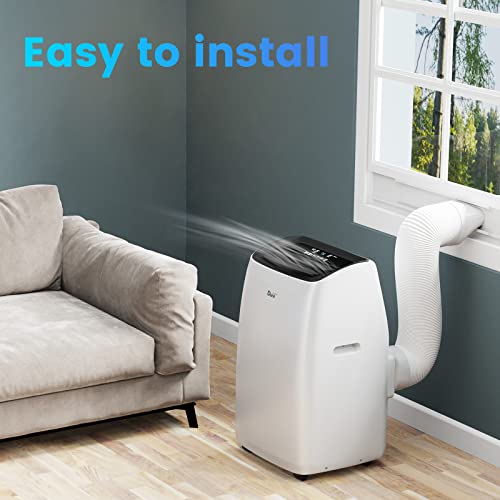 Portable Air Conditioner with Heat and Remote Control, 14000 BTU(Ashrae) /10400 BTU (SACC), WiFi Smart Control,Cools Up to 600 Square Feet, White