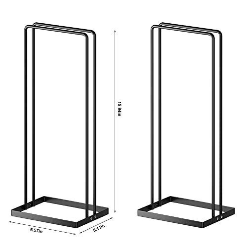 2 Pack Hanger Organizer, kingdalux Sturdy Hanger Stacker for Laundry Room Closet Dry Cleaning Room, Portable Hanger Storage Rack Holder for Adult Hangers, Holds up 200 Wire Clothes Hangers