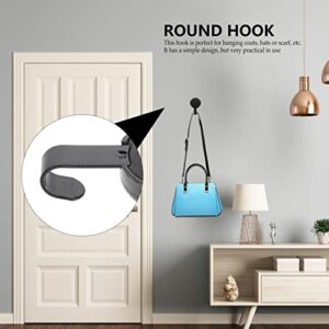 DOITOOL Wreath Hook Magnetic Garland Hanger Heavy Duty Magnet Wall Hooks Coat Hook Kitchen Wall Hanger for Home Bedroom Decoration Black Scratch- Free Silver Hangers