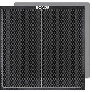 jiccoda laser cutter honeycomb working panel set,19.7x19.7x0.87inch honeycomb laser bed for co2 or diode laser engraver cutting machine,honeycomb working table with aluminum plate