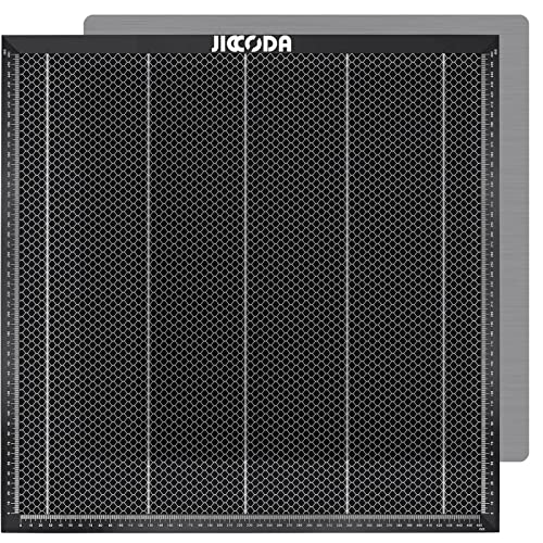 JICCODA Laser Cutter Honeycomb Working Panel Set,19.7x19.7x0.87inch Honeycomb Laser Bed for CO2 or Diode Laser Engraver Cutting Machine,Honeycomb Working Table with Aluminum Plate