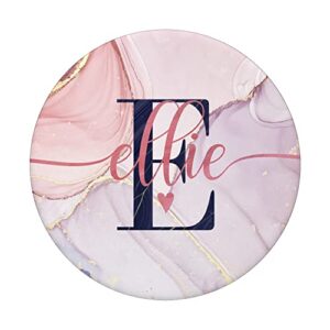 Ellie Letter E Initial Monogram Calligraphy Personalized PopSockets Swappable PopGrip