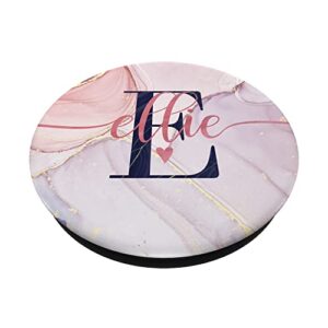 Ellie Letter E Initial Monogram Calligraphy Personalized PopSockets Swappable PopGrip