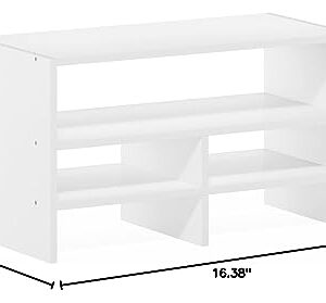 Furinno Hermite Desk Top Organizing Shelf Bookcase, White