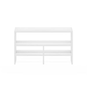 Furinno Hermite Desk Top Organizing Shelf Bookcase, White