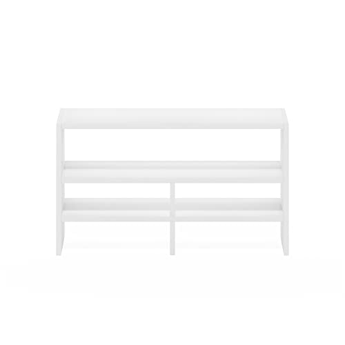 Furinno Hermite Desk Top Organizing Shelf Bookcase, White