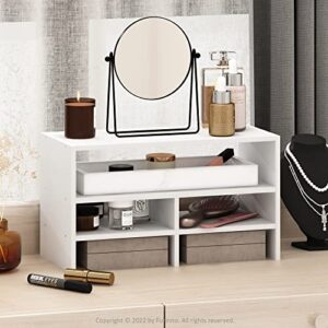 Furinno Hermite Desk Top Organizing Shelf Bookcase, White