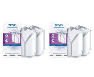 bundle zevo flying insect trap refill kit no device - model 3 2 -pack (2) sold separately, white (m364)