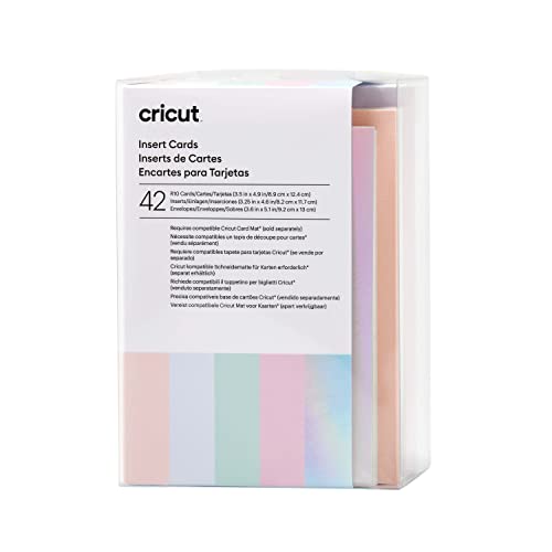 Cricut Insert Cards R10, Create Depth-Filled Birthday Cards, Thank You Cards, Custom Greeting Cards at Home, Compatible with Cricut Joy/Maker/Explore Machines, Princess Sampler (42 ct)