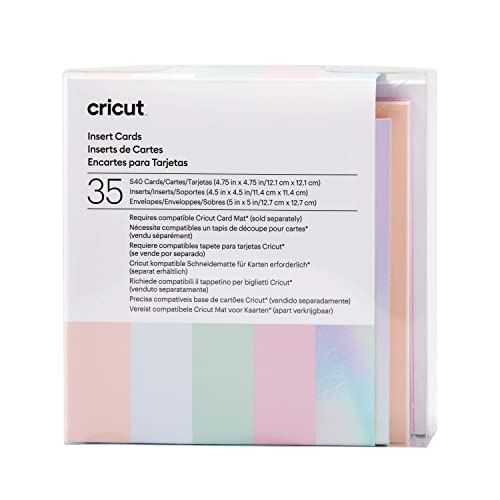 Cricut Insert Cards S40, Create Depth-Filled Birthday Cards, Thank You Cards, Custom Greeting Cards at Home, Compatible with Cricut Joy/Maker/Explore Machines, Princess Sampler (35 ct)