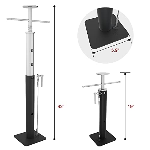 TeukRiGa Slide Out Adjustable Supports Stabilizer Jacks from 19in-42in Travel Trailer Stabilizer Jacks Camper Jack Stands 5th Wheel 5000lbs Capacity，Supports Up to 5,000 lbs.2 Pcs