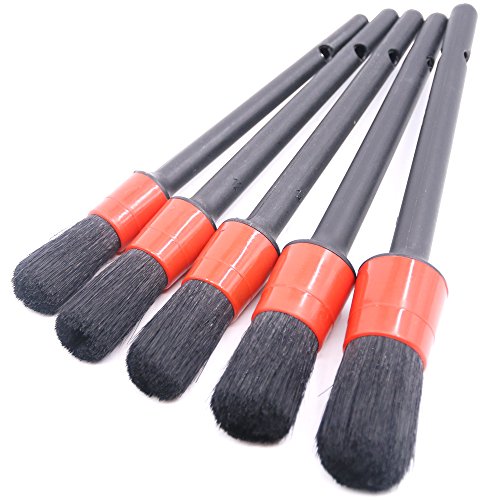 Swpeet 5 Pcs Detailing Car Clay Bar and 5 Pcs Boar Hair Detail Brush Set