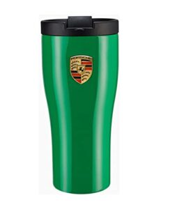 porsche python green double-walled limited edition travel mug thermo thermal to-go cup
