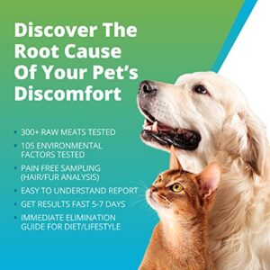 5Strands Pet Raw Food Intolerance & Environmental Sensitivity Test, at Home Test for Dogs & Cats, Hair Sample Collection Kit, All Ages and Breed, Results in 7 Days