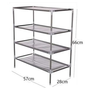 TAZSJG Dustproof Shoes Rack Multi Layer Non-Woven Fabric Shoe Storage Organizer Stackable Shoe Cabinet Assembled