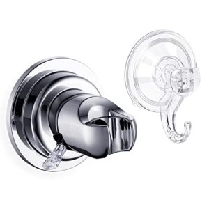 sneatup suction cup shower head holder set