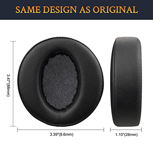 SOULWIT Professional Earpads Cushions Replacement for Sony MDR-XB950 XB950BT XB950B1 XB950N1 XB950AP Over-Ear Headphones, Ear Pads with Softer Protein Leather, Noise Isolation Memory Foam - Black