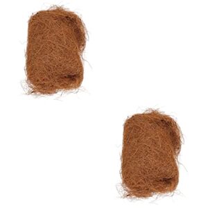 YARNOW 2pcs Natural Fiber for Bird Nest Loose Bedding Substrate for Birds Nest Cages Nesting Material for Budgie Hummingbird Parakeet