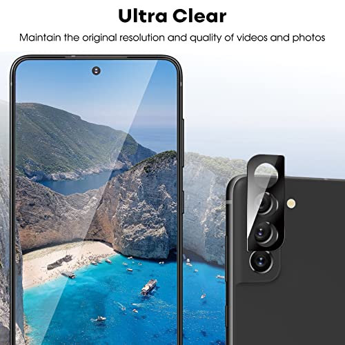 JETech Screen Protector for Samsung Galaxy S21 FE 5G with Camera Lens Protector, Easy Installation Tool, Tempered Glass Film, Fingerprint ID Compatible, 2-Pack Each