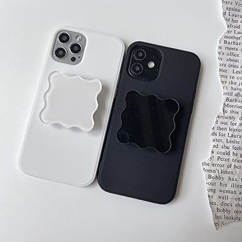 ONLYOU GRIPTOK Phone Grip Korea Grip Tok Unique Interesting Design Simple Cute Stylish Phone Stand Drop Prevention Women's Men's White