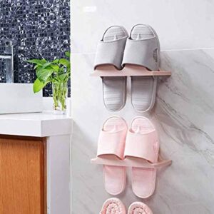 TAZSJG Wall Hanging Type No Punching Nail Free Space Hanging Rack Shoes Absorb Artifact Shoes Dragging (Color : C)