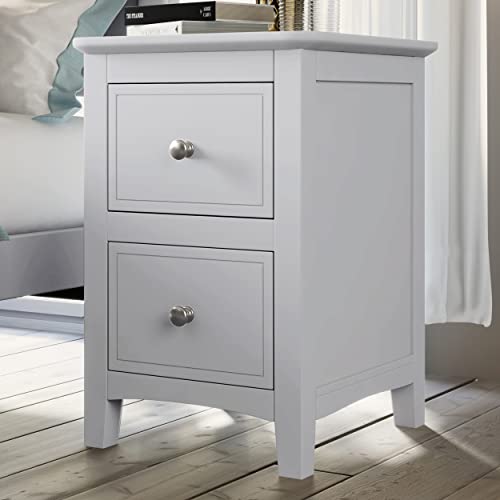 Harper & Bright Designs Bedroom Sets, 3 Pieces Bedroom Sets with King Size Bed, Nightstand End Table and Dresser, Wood Bedroom Furniture Set (White_King, 3 Piece)