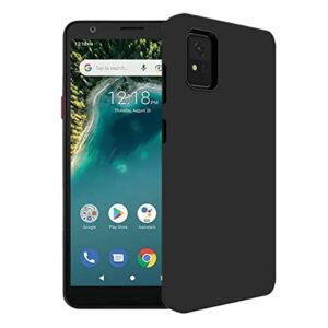 aiselan for zte avid 589 shockproof case cover [anti-fall] [anti-scratch] black case with soft tpu bumper, protective case for zte avid 589-5.6 inch (black)