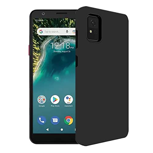 AISELAN for ZTE Avid 589 Shockproof Case Cover [Anti-Fall] [Anti-Scratch] Black Case with Soft TPU Bumper, Protective Case for ZTE Avid 589-5.6 inch (Black)