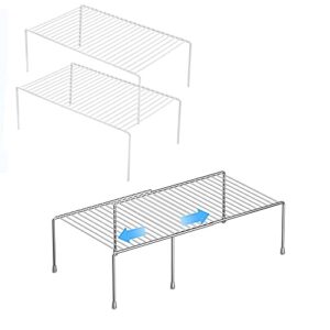 redrubbit large (15.7 x 9. 4 inch) cabinet storage shelf rack & redrubbit expandable cabinet storage shelf rack