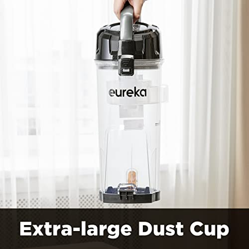 EUREKA PowerSpeed Lightweight Powerful Upright Vacuum Cleaner for Carpet and Hard Floor, Pet Turbo, Black