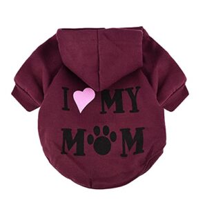 hoodie sweatshirt for puppy pet loose fit pet dog cat tops summer spring female pet clothes tiny dog outfits