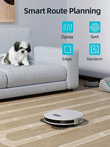 HONITURE Robot Vacuum Cleaner, G20 Robot Vacuum and Mop Combo 3 in 1, 4000pa Strong Suction, Self-Charging, App&Remote&Voice Control, Compatible with Alexa, Ideal for Carpet, Hard Floor, Pet Hair.