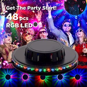 BestLuz Sound Activated Party Lights x2 Pack, USB Powered DJ Disco Lights for Parties, Birthday Party Decorations, Halloween Party Supplies, RGB Lights Sync with Music, Wall Mount Installation.