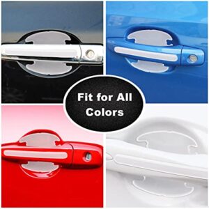 Car Door Handle Scratch Protector, Transparent Universal Car Door Handle Cup Protector Film Waterproof Anti-Scratch Car Decals, Suitable for Cars, Trucks, SUVs (12 Pieces)