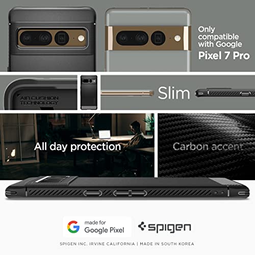 Spigen Rugged Armor Designed for Pixel 7 Pro Case (2022) - Matte Black