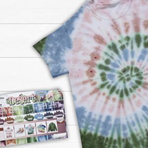 Tulip One-Step Tie-Dye Kit, Desert Colors, Easy Craft Activity, Permanent Fabric Designs, 8-Color