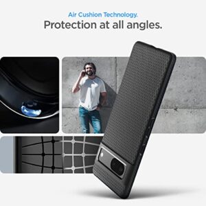 Spigen Liquid Air Pixel 7 Case (2022) - Matte Black, Anti-Slip, Geometric Design, Thermoplastic Polyurethane