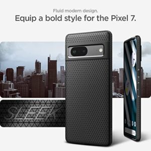 Spigen Liquid Air Pixel 7 Case (2022) - Matte Black, Anti-Slip, Geometric Design, Thermoplastic Polyurethane