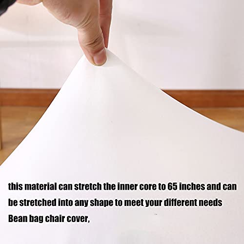 Kisoy Giant Inner Liners for Bean Bag Chairs - [No Beans], with Long Zipper and Easy Replace and Clean Premium Soft Polyester Sack Bean Bag Cover Liner