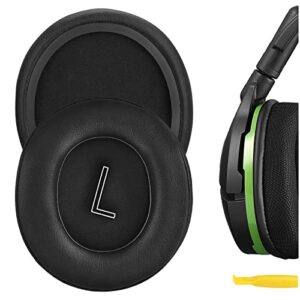 geekria quickfit replacement ear pads for turtle beach stealth 600, stealth 500, stealth 400, stealth 300 headphones ear cushions, headset earpads, ear cups cover repair parts (black)