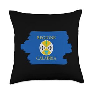 calabria gifts co. calabria flag throw pillow, 18x18, multicolor