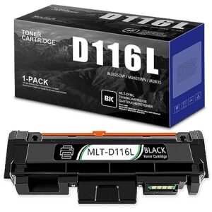 compatible mlt-d116l toner cartridge replacement for samsung mlt-d116l mltd116l d116l 116l to ues with sl-m2625d sl-m2825dw sl-m2835dw printer [1 pack,black]