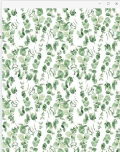 zamnea white tree leaf peel and stick shelf liner paper, green tree leaf self-adhesive liner drawer cabinets door surface living room wall art decor 17.8 x 118 inch