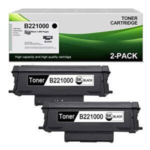 (2 pack, black) compatible b221000 toner cartridge replacement for b2236dw mb2236adw printer toner cartridge, by sold xenonk